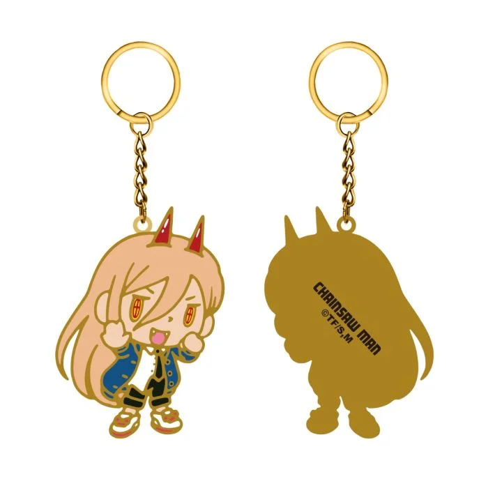 Chainsaw Man - Enamel Metal Keychain - Power Chibi Design - 6cm